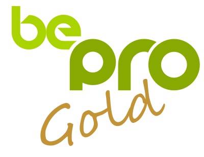 logo be pro gold